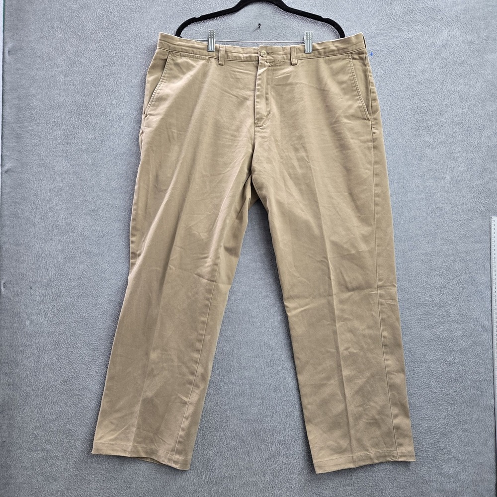 Polo By Ralph Lauren Men Pants 38X32 Brown Preston Chino Twill Button 29" Y2K